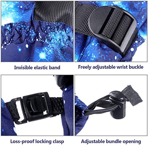 image for SATINIOR Ski Gloves Snowboard Gloves Winter Touchscreen Gloves Warm Wa