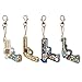 Matefield DIY Diamond Painting Keychain 4pcs Gun 5D Keyrings Special Shape Diamond Painting Pendant for Art Craft Key Ring Phone Charm Bag Decor