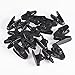 BBTO 20 Pieces Clips for Earphone Wire 360 Degree Rotate Black Earphone Cable Clothing Clip for Fixing Headphone Wire (Black)thumb 4