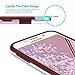 Galaxy S6 Edge Case, LoHi Hybrid [Dual Protection] Shockproof Case [Extra Front Raised Lip] Soft TPU & Hard PC Bumper Case Anti-Scratch Protective Back Cover for Samsung Galaxy S6 Edge - Red Wine