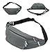 SAVFY Fanny Pack for Men,Waterproof Waist Bag with Adjustable Large Size Belt for Workout Vacation Hiking, Casual Hands-Free Waist Pack Crossbody Phone Bag Carrying All Phones