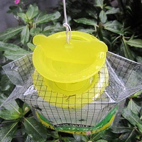 Botrong Disposable Fly Trap Catcher Fly Catcher Insect Trap Hanging Style Pest Control