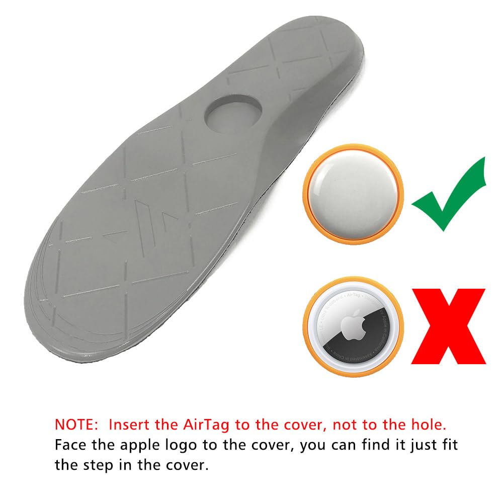 wakafit Airtag Holder Insoles for Kids and Old People, Airtag Case to Track Your Steps and Shoes (235mm-250mm), 235mm-250mm, 235-250mm, 235mm-250mm, One Size