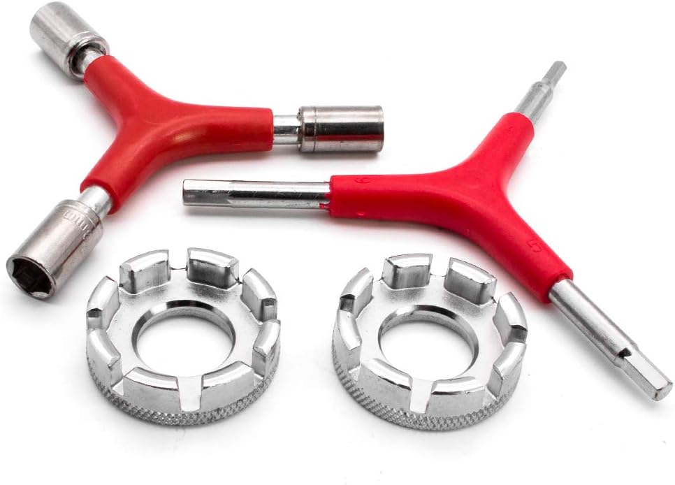 BeiLan Bike Repair Tool Set,Bicycle Cycling 3 Way (Y Type) Hex Wrench Tool + Chain Whip Tool + 16mm Spanner/Wrench + Crank Puller + Buttom bracket remover + Freewheel Cassetee Remover