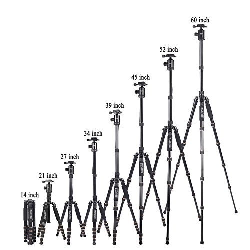 ZOMEi Z669 SLR Camera Tripod with Ball Head and Carrying Case