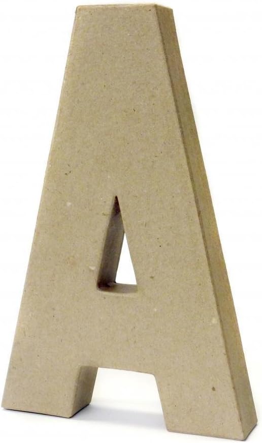 Papier Paper Mache Large Letters 20.5cm Cardboard Craft (A) Amazon