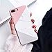 iPhone 8 Plus Case, iPhone 7 Plus Case, Jwest Marble Design Pink Geometric Anti-Scratch &Fingerprint Shock Proof Thin Non Slip Matte Back Hard Protective Cover for Apple iPhone 7 Plus/iPhone 8 Plus