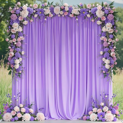Asee'm Lavender Purple Backdrop Curtains Drapes
