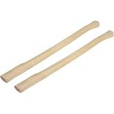 uxcell 35 Inch Wood Replacement Handle Long Curved Replaceable Handle for Axe Hammer Oval Eye 2 Pack