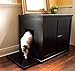 The Refined Feline Reversible Cat Litter Box Enclosure Cabinet, Modern Style Hidden Litter Trays Cat Furniture