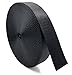 Marsway Nylon Webbing Strap 1 inch Width Black Flat Heavy Fastening Strap for Bags, Slings, Belts, Outdoor Equipments, Clothes and Accessories