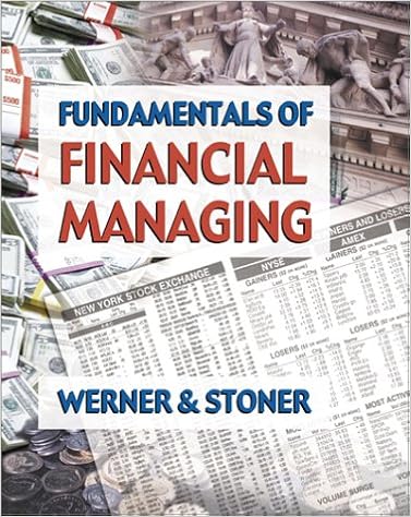 Fundamentals Of Financial Managing Werner Frank M Stoner James Arthur Finch 9780970333360 Books