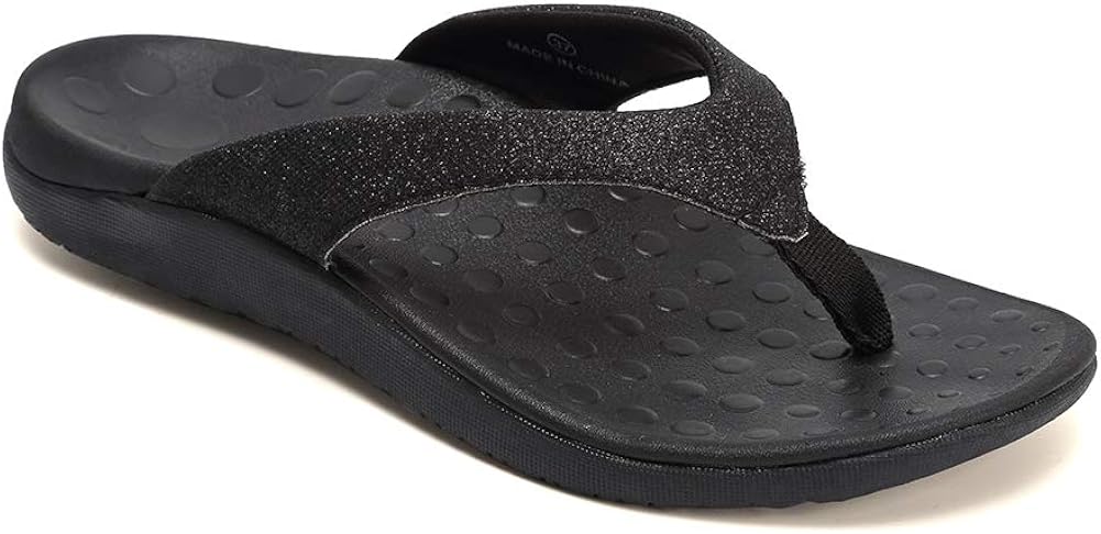 Amazon.com | FANTURE Women Orthotic Arch Support Sandal for Comfortable Walk Thong Style Casual 
