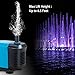 KEDSUM 770GPH Submersible Pump(3500L/H, 65W), Ultra Quiet Water Pump with 6.5ft High Lift, Aquarium Pump with 6.5ft Power Cord, 3 Nozzles for Fish Tank, Pond, Aquarium, Statuary, Hydroponics