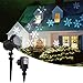 GreenClick Projector Lights Outdoor Waterproof IP65 Decoration Spotlights Moving Snowflake Lamp LED Outdoor Landscape Projector For Halloween Wedding Party Festival Holiday etc.