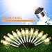 SUNNEST Solar Garden Lights Outdoor 12 Pack, LED Solar Powered Pathway Lights, Stainless Steel Landscape Lighting for Lawn, Patio, Yard, Walkway, Driveway Warm White