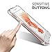 iPhone 7 Case - cresawis Shock-absorbent Scratch-resistant Cover Case with Transparent Soft Back Plate and Flexible TPU Gel Bumper for iPhone 7 4.7 Inch 2016 Release, Crystal Clear