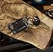 Grill Key Chain for Jeep Owners & Enthusiasts - High Quality Laser-Cut 304 Stainless Steel, Will Never Rust, Bend or Brake! Built by Wrench & Bones (CJ, Black)