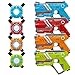 Best Choice Products Set of 4 Laser Tag Blasters w/ Vests and Backwards Compatible, Multicolor