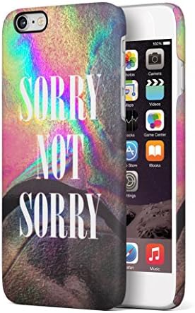 Sorry Not Sorry Soap Film Holographic Tumblr Durable Hard Plastic Protective Phone Case Cover For Apple iPhone 6 Plus & iPhone 6s Plus