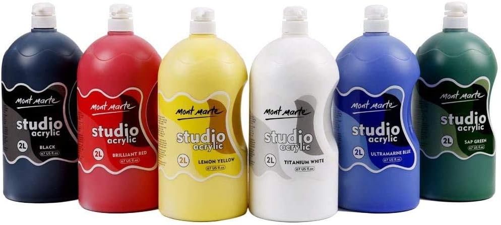 MONT MARTE Discovery School Acrylic, 6 Basic Colours