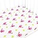 1 Muslin Cotton Baby Crib Sheet Fitted. Luxurious, Super Soft Soft & Breathable Toddler, Newborn Sheet. Cute Pink Birds For Girls Size 28