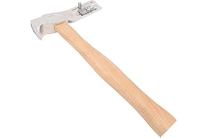 Magnet Roofing Hatchet Carbon Steel Shingling Hammer with Wooden Handle, Lightweight Construction Precise Cutting Nail Pullin