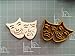 Comedy Tragedy Masks Cookie Cutter