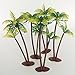 5.7Inch Height LOT 5 Coconut Palm Palms Twin Coconut Tree Trees Aquarium Terrariums Miniature Garden Fairy Gardens Doll House Cake Topper Resin Decoration