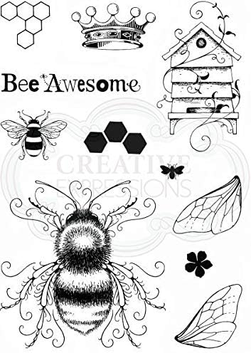 Pink Ink Designs A5 Clear Stamp Set Bee-utiful