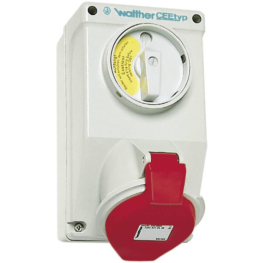 Walther Werke AT110 AT110 CEE Wall Socket 16 A 5-Pin 400 V Pack of 1