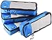 Amazon Basics 4 Piece Packing Travel Organizer Zipper Cubes Set, Slim, Blue