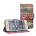 Rusee iPhone SE 5S 5G Case, Stand Wallet Purse Credit Card ID Holders Magnetic Design Flip Folio Bumper PU Leather Ultra Slim Fit Cover for iPhone SE 5S 5G