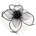 Valdler Lady Girl Mesh Feather Hair Clip Fascinator Hats For Wedding Party