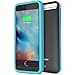 iPhone 6S Battery Case - iPhone 6 Battery Case, Trianium Atomic S Portable Charger for Apple iPhone 6 6S Battery Charging Case [Black/Blue] 3100mAh External Protective Juice Power Bank [MFI Certified]