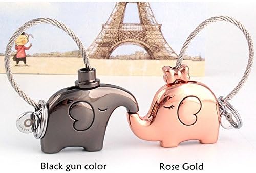 Milesi elephant for lovers gift bag pendant a couples key ring Trinket key chains car keychain chaveiro innovative