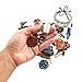 124 Bone Pendants & Bone Beads for Jewelry Making, Natural Ox Buffalo Bone African Beads, Hand Carved Bulk Beads Bead Assortment, Large Beads for Native American & Indian Projects (Set-1)