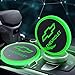 LED Car Cup Holder Lights 7 Colors Changing USB Charging Mat Auto Sport Luminescent Cup Pad LED Interior Atmosphere Lamp 2pcs for Chevrolet