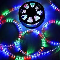 CMA Stockroom Delight Outdoor Lighting LED Rope Light 50ft Multi Color RGB w/Connector