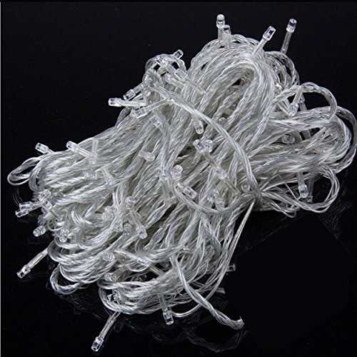 80 LED String Lights,WONFAST 10M LED Battery Power Operated Fairy Twinkle Decorative Light with 2 Modes for Party Wedding Chirstmas Tree Patio Home Garden (Warm White) - Thumbnail 7