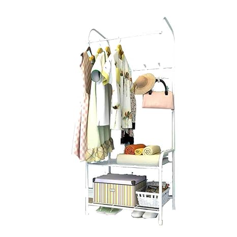 Banco y perchero blanco | Percheros de pared, percheros de pie...