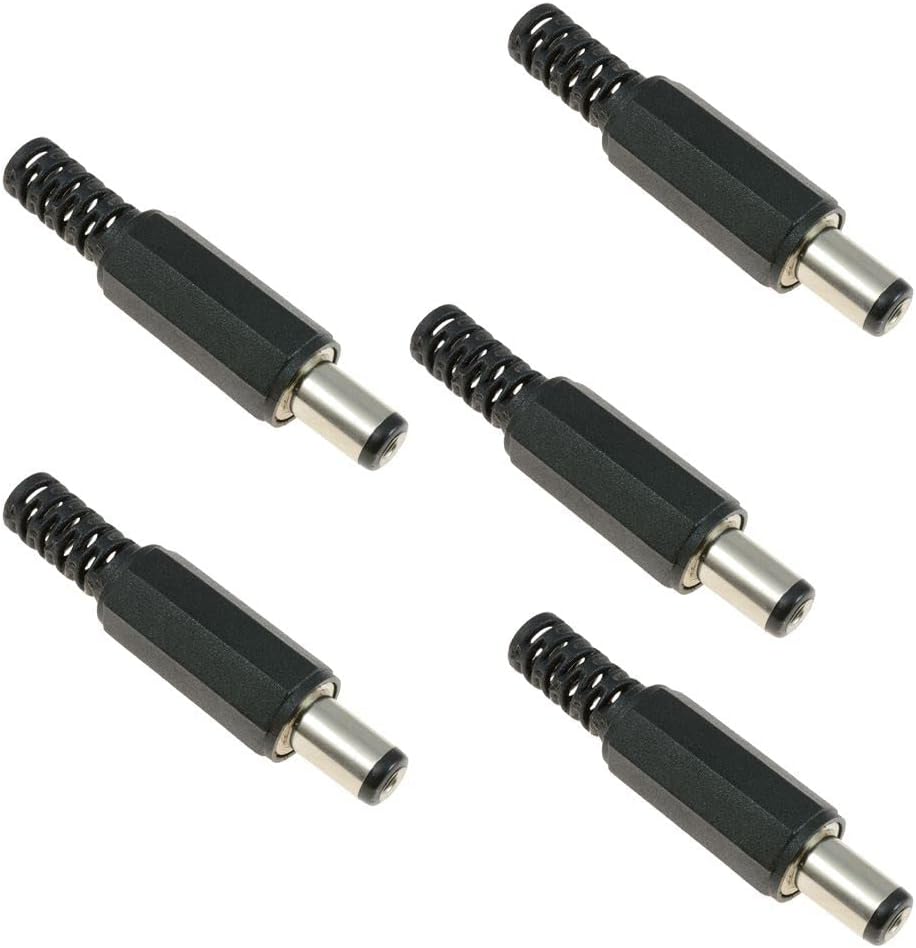 Switch Electronics 3.1mm x 6.3mm Male DC Power Plug Connector Jack Tip 5 Pack