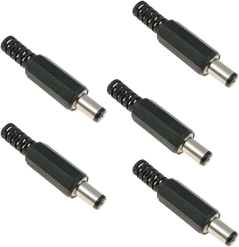 Switch Electronics 3.1mm x 6.3mm Male DC Power Plug Connector Jack Tip 5 Pack