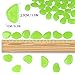 Outee 150 PCS Glow Pebbles Stones Glow in the Dark Stones Garden Decor Glow Gravel Stones for Garden Walkway, Man-made, Green