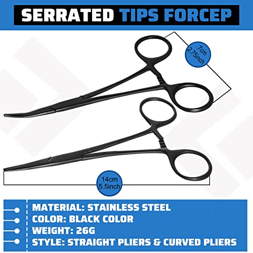 Pieces Hemostat Curved and Straight Hemostat Forceps Piercing