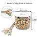 Vivifying 11mm Jute Rope, 33 Feet Natural Braided Jute Macrame Cord for Garden, Gifts, DIY Crafts (Brown)thumb 2