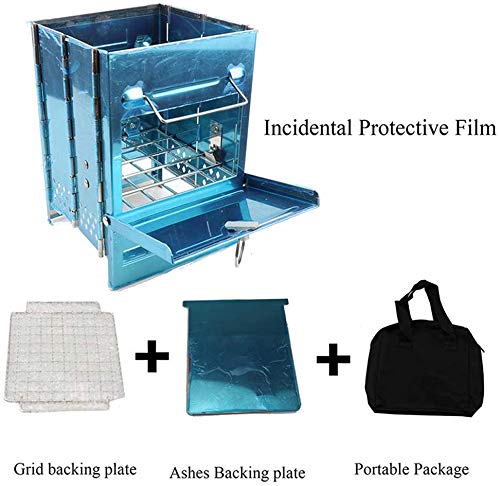 Roeam Camping Fornuis Houtbrandende Kachel, Opvouwbare RVS Backpacken Houtbrandende Kachel, Mini Draagbare BBQ Grill… - Image 7