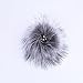 DIY 12pcs Faux Fur Pom Pom Ball for Knitting Hat with Snap Button, Beanie Hat Fur Ball, Attachable Pompom Ball, Work Great with Knitting Loom