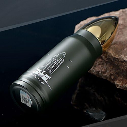 Cool Stainless Steel Bullet Vacuum Flasks Travel Mug Insulation 12h 350ml Winter Thermos Cup (Green)