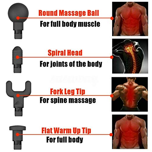 vmree Phoenix A2 Massage Gun for Athletes +5 Pc Massage Tips, Percussion Deep Tissue Massager, Muscle Massage Device Vibrating Relaxing Machine for Back Foot Neck Shoulder Legs